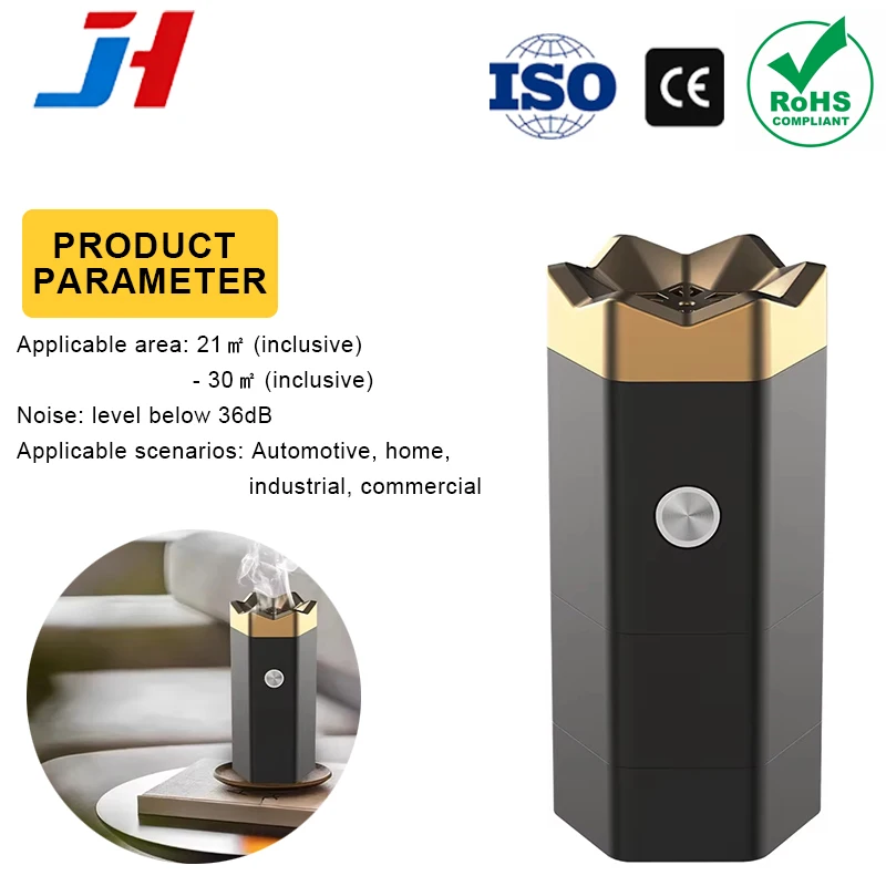 

Электрическая аромалампа JH Luxury Alloy с автоматическим/ручным режимами, защитой от опрокидывания, бесшумной работой, портативная.