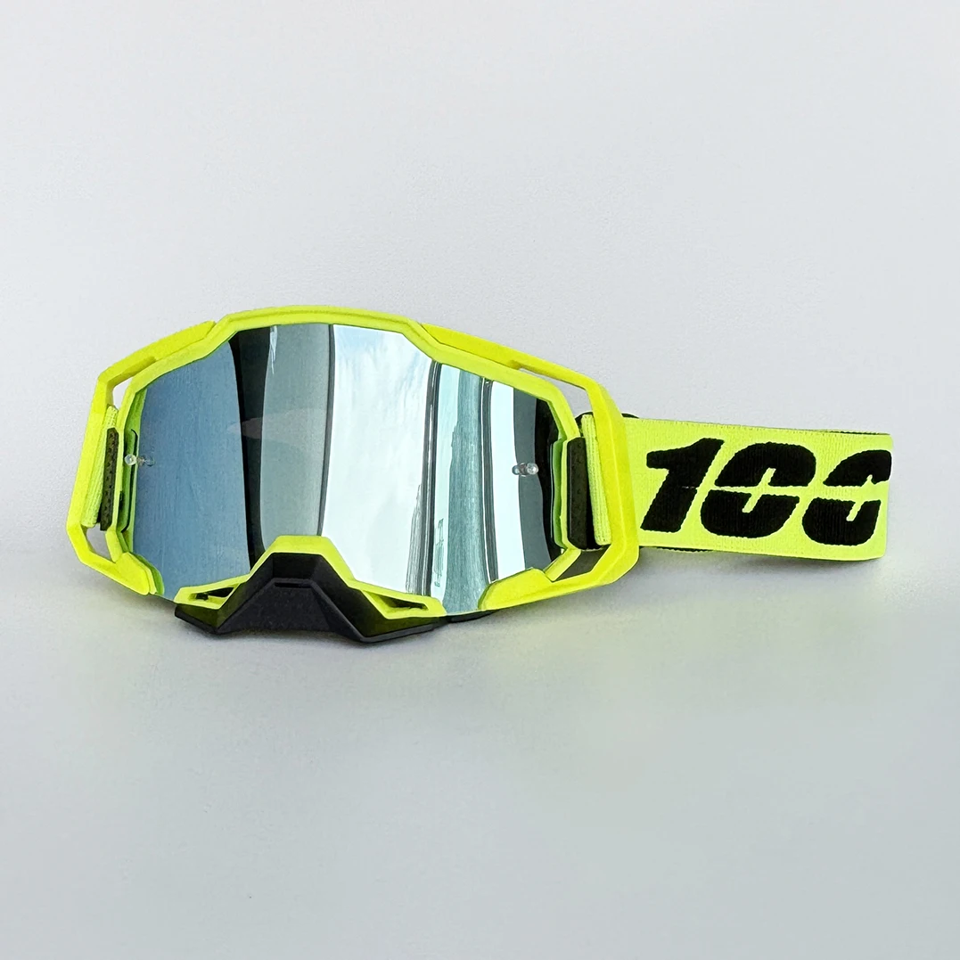 

Hot 100 Motorcycle Goggles Cycling Glasses Outdoor Off-Road Ski Sport MX ATV Dirt Bike Racing Glasses Motocross Bicycle Goggles