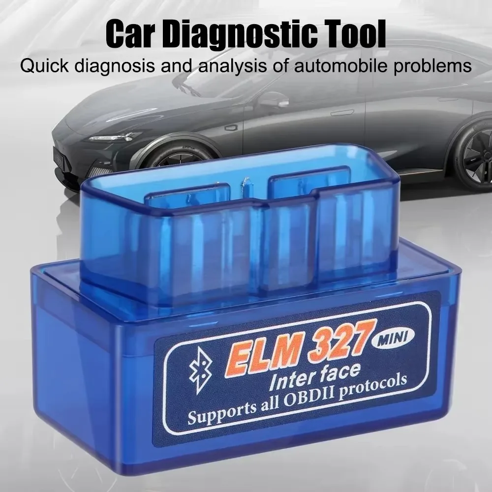 16Pin Mini Bluetooth ELM327 OBD2 Code Reader OBDII Auto Car Diagnostic Scanner Vehicle Engine Fault Detection Tool