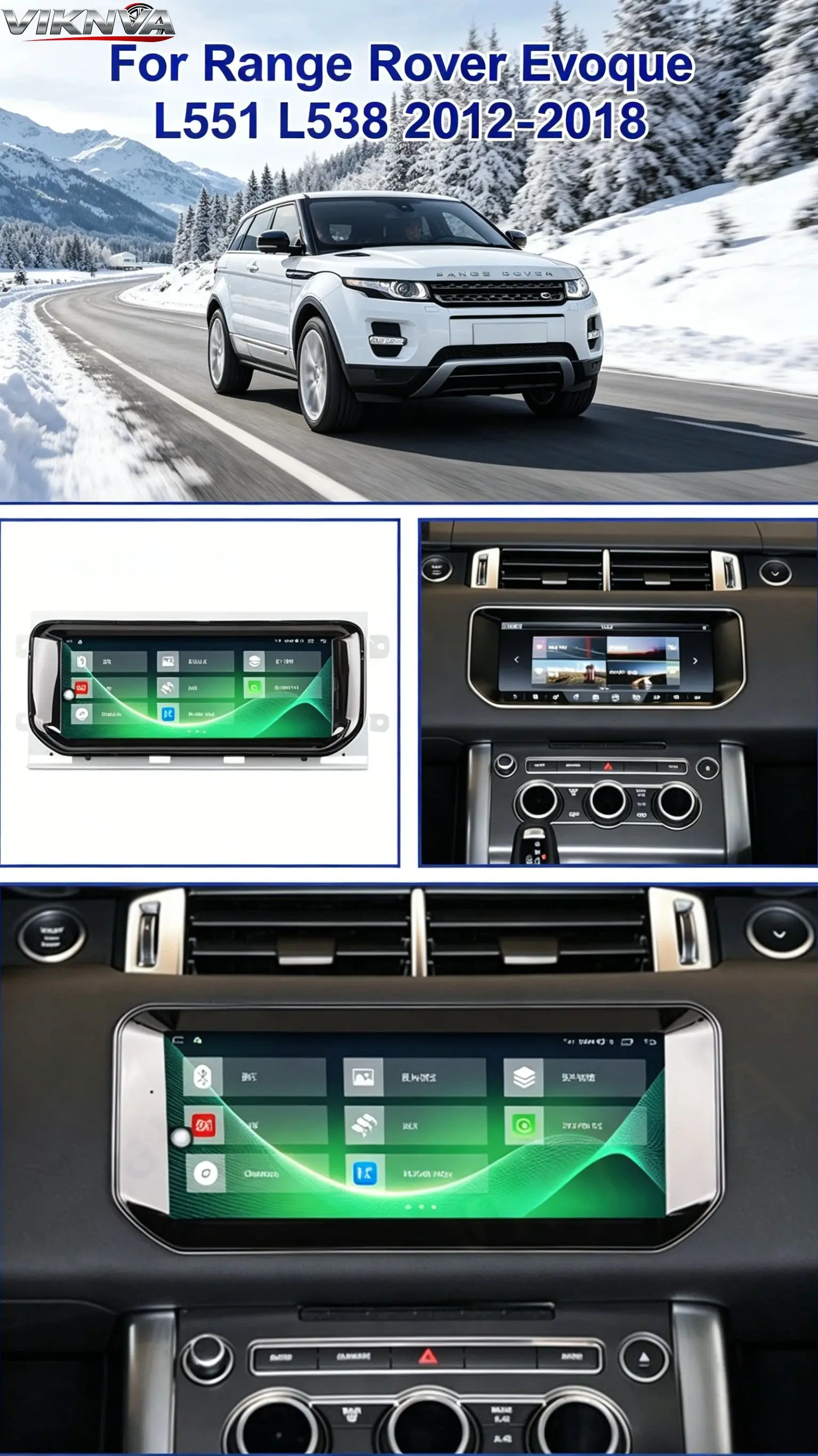 For Range Rover Evoque LRX L538 Bosch Harman Host Unit Screen Android 15 CarPlay Car Radio GPS Navigation Multimedia Player