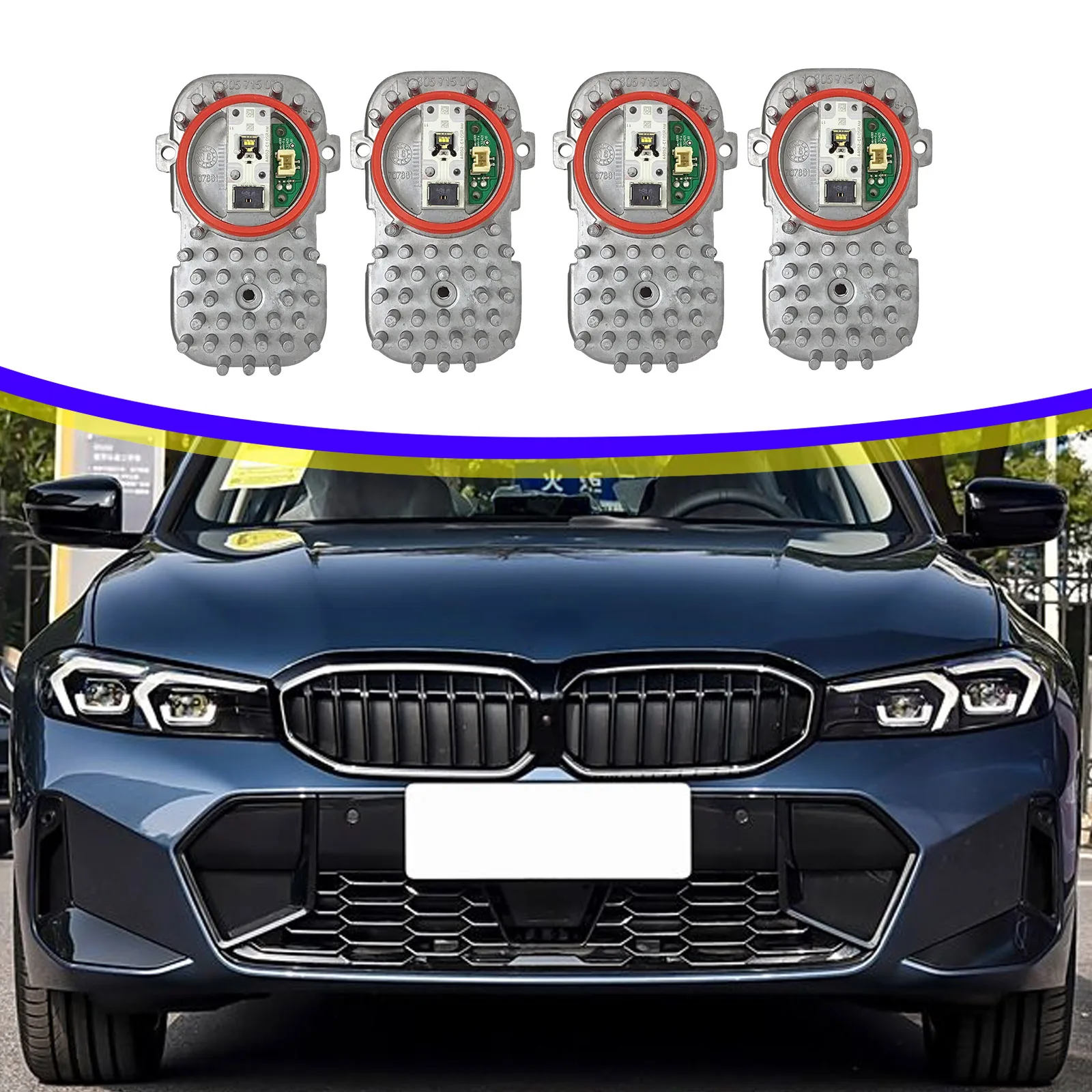 

Ксеноновые фары желтого цвета со светодиодной подсветкой 63117263051 для BMW X3 2011-2016 X5 2011-2018 X6 2015-2019