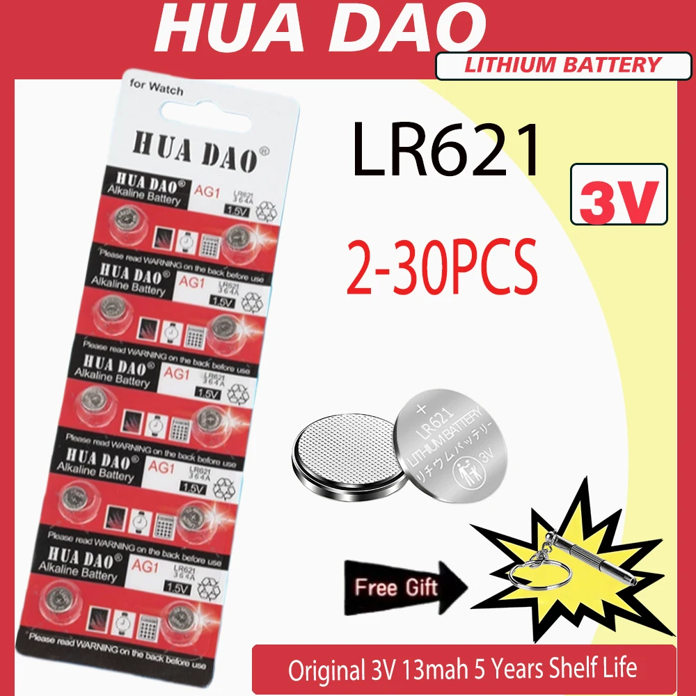 2-30PCS AG1 LR621 3…