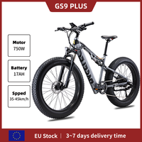 GS9 Plus Electric Mountain Bike 750W Rear-Drive Beast 48V17Ah Long Range 9-Speed & Hydraulic Brakes 26x4.0 All-Terrain Tires