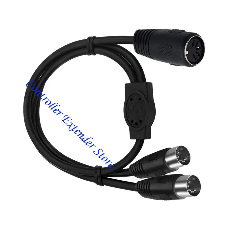 N84B 5 พินชายสองเท่า DIN 5PIN Extension Cord สำหรับสเตอริโอมืออาชีพ