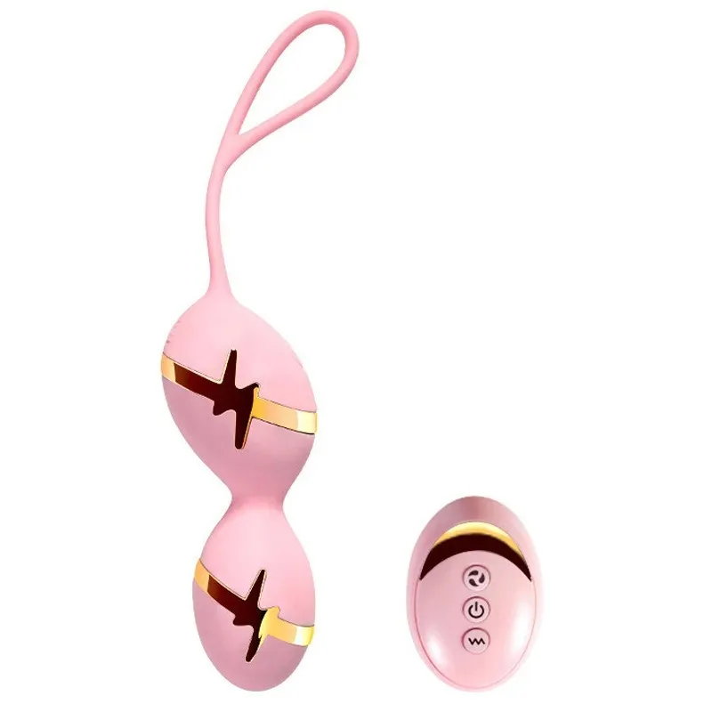 Women Electric Pulse Kegel Exercise Ball,Silent Wireless Wearable Vibration Pelvic Floor Trainer Waterproof Personal Massage Toy