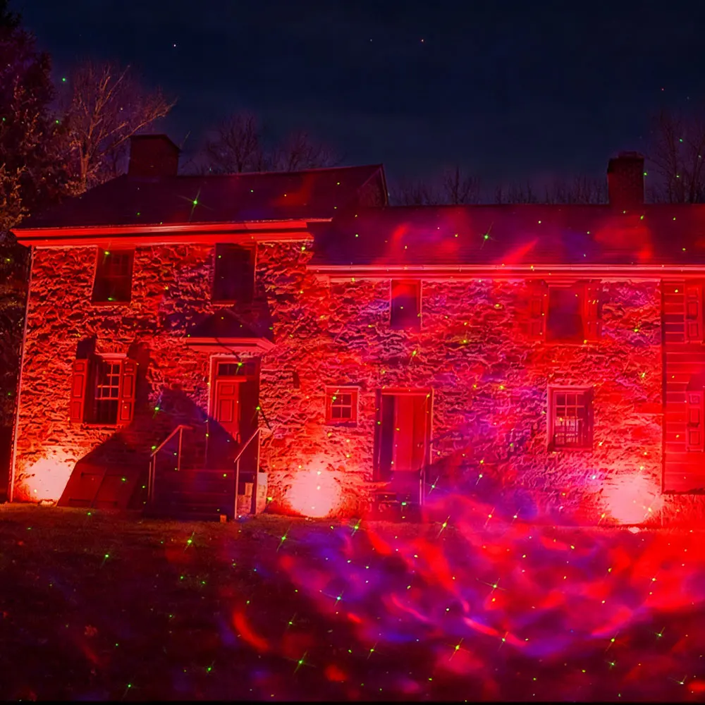 2025 عيد الميلاد السنة الجديدة في الهواء الطلق مصباح ليد الغيوم الملونة الديناميكية السماء المرصعة بالنجوم مصباح فيلا حديقة عطلة ديكور عيد الميلاد الحديقة العارض #4