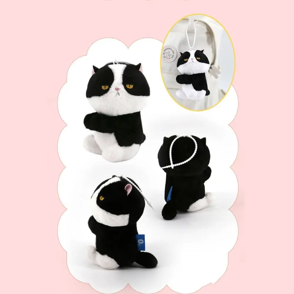

Fashion Soft Cartoon Clip Doll Stuffed Cartoon Animal Cat Pendant Keyring Toys Key Chain Bag Hanging