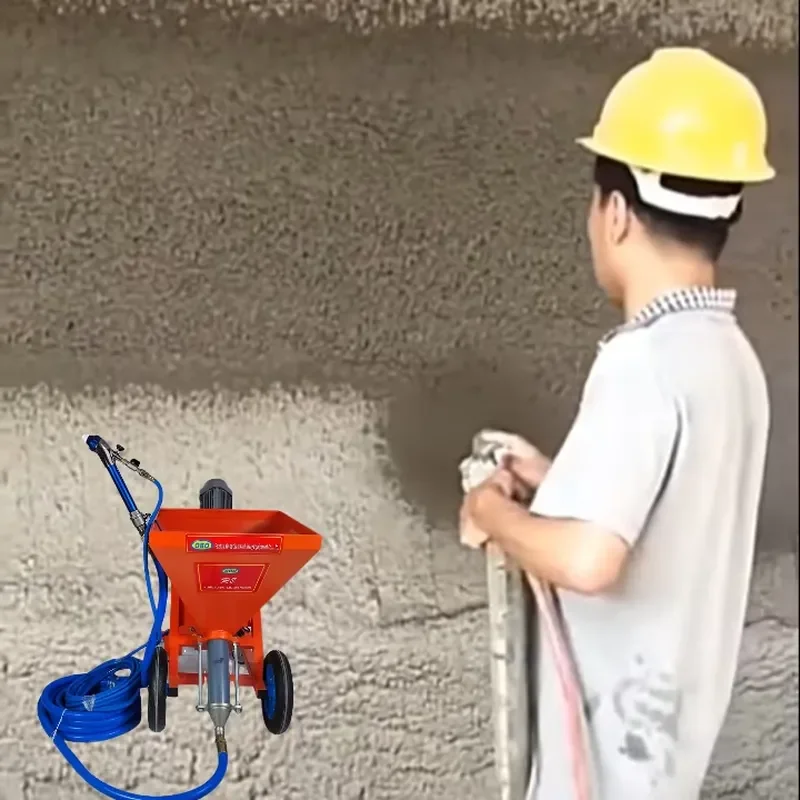 

Crusher High Quality OBO Brand R8 Automatic PLC Core Cement Plastering Machine Fireproof Coating Engine Pump Motor Spraying