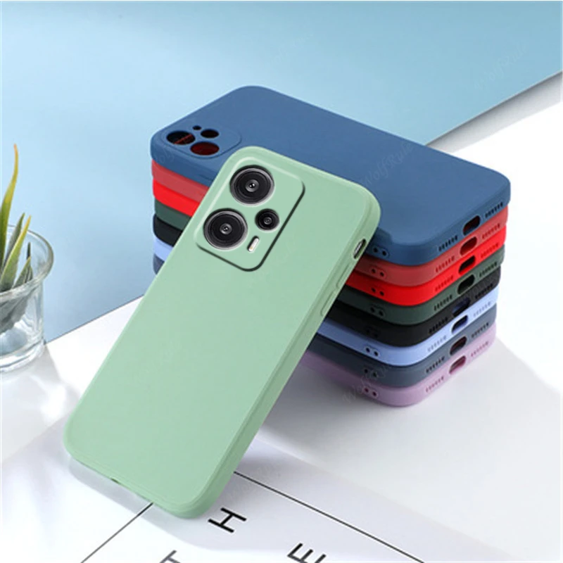 For Cover Xiaomi Poco F5 Case Poco F5 Shockproof Liquid Silicone Phone Bumper TPU Soft Case Poco F4 5G X3 X4 M3 M4 F5 Pro Fundas