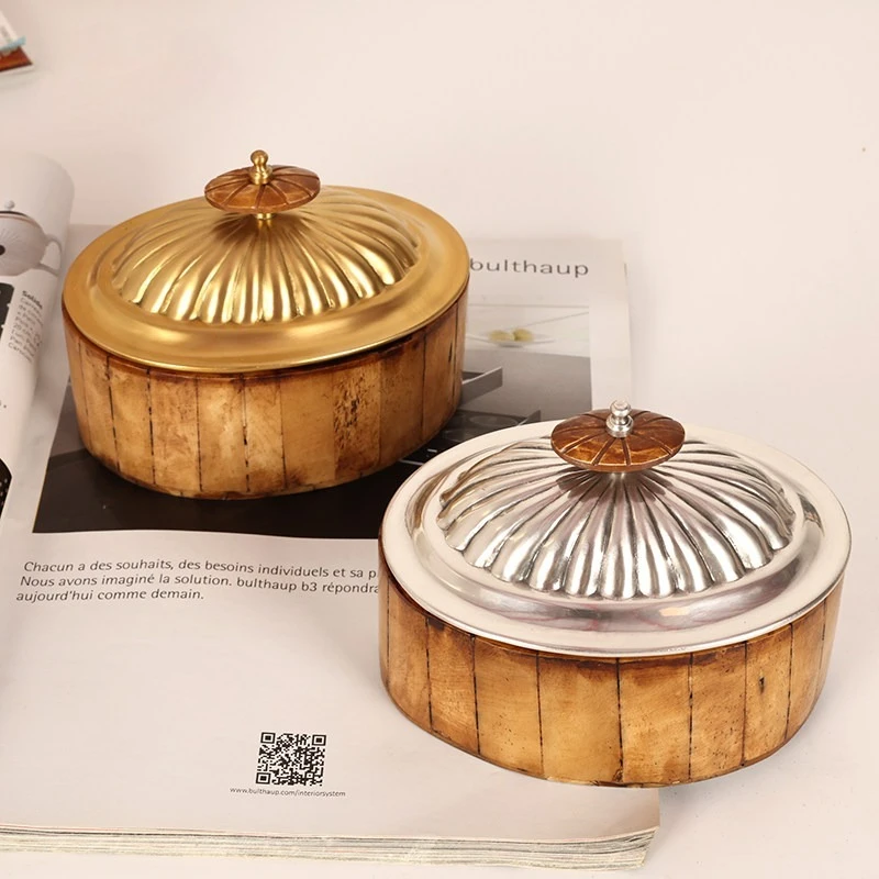 

Luxury Cattle Bone Jewelry Box with Lid Dustproof Storage Organizer for Rings Earrings Keys Women Dresser Vanity Desktop