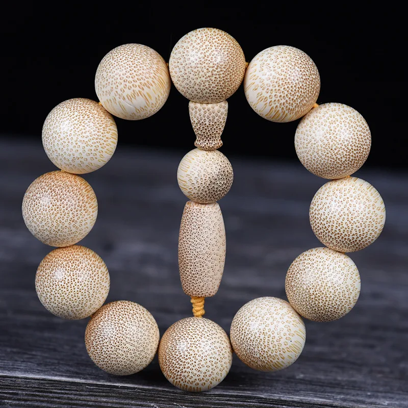 Dragon Blood Golden Thread Bamboo Buddhist Bead , Unisex Couple's Jewelry, Handmade Bracelet, Old Material High-Density