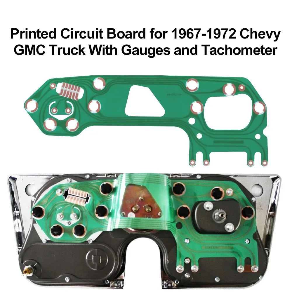 Printed Circuit Board for Chevy Truck With Gauges and Tachometer 6290459  1967-1972