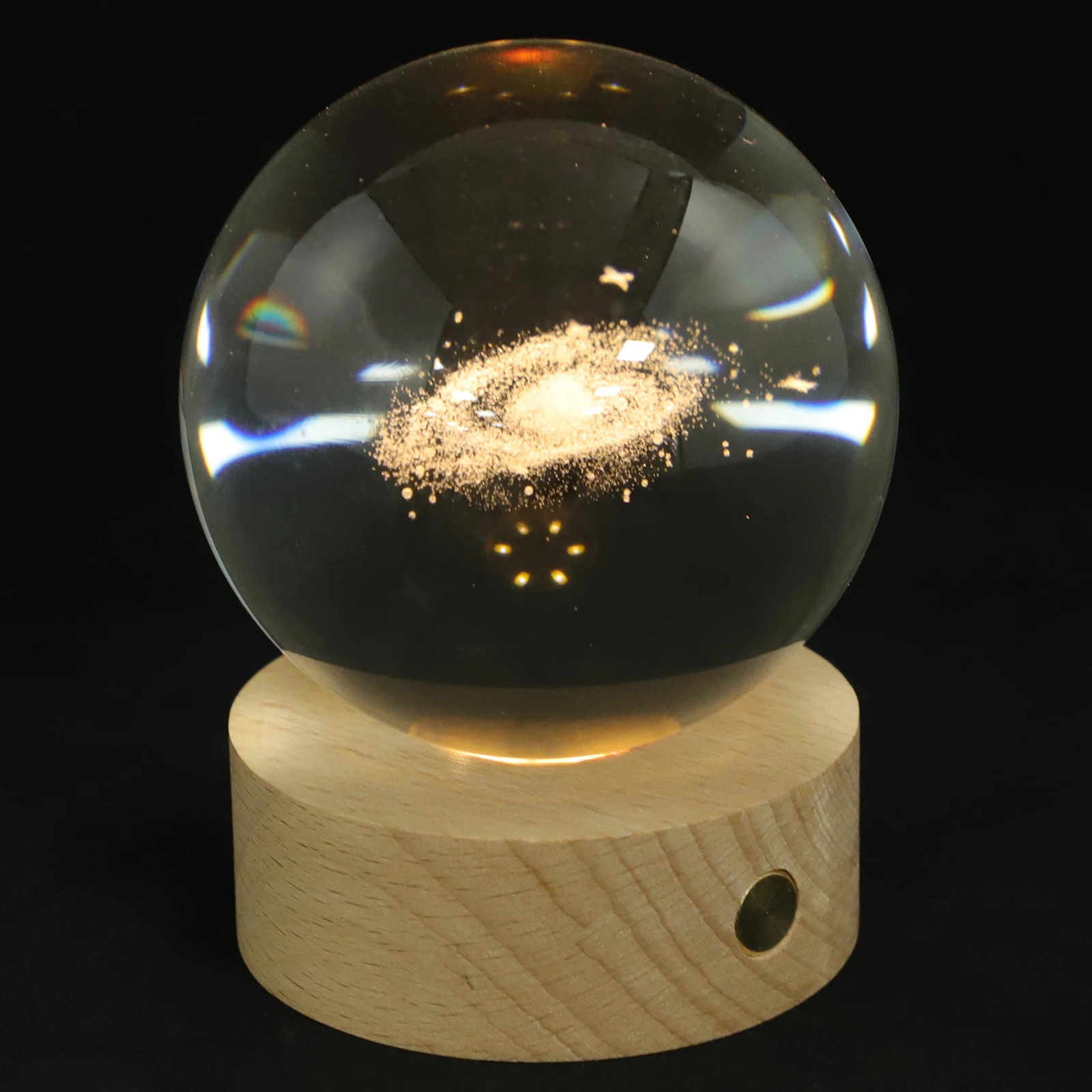 

3D Inner Carving Night Lamps for Bedroom Bedside Table Crystal Ball Lamp Decorative Cool Light Reusable Long Lasting Creative 3D