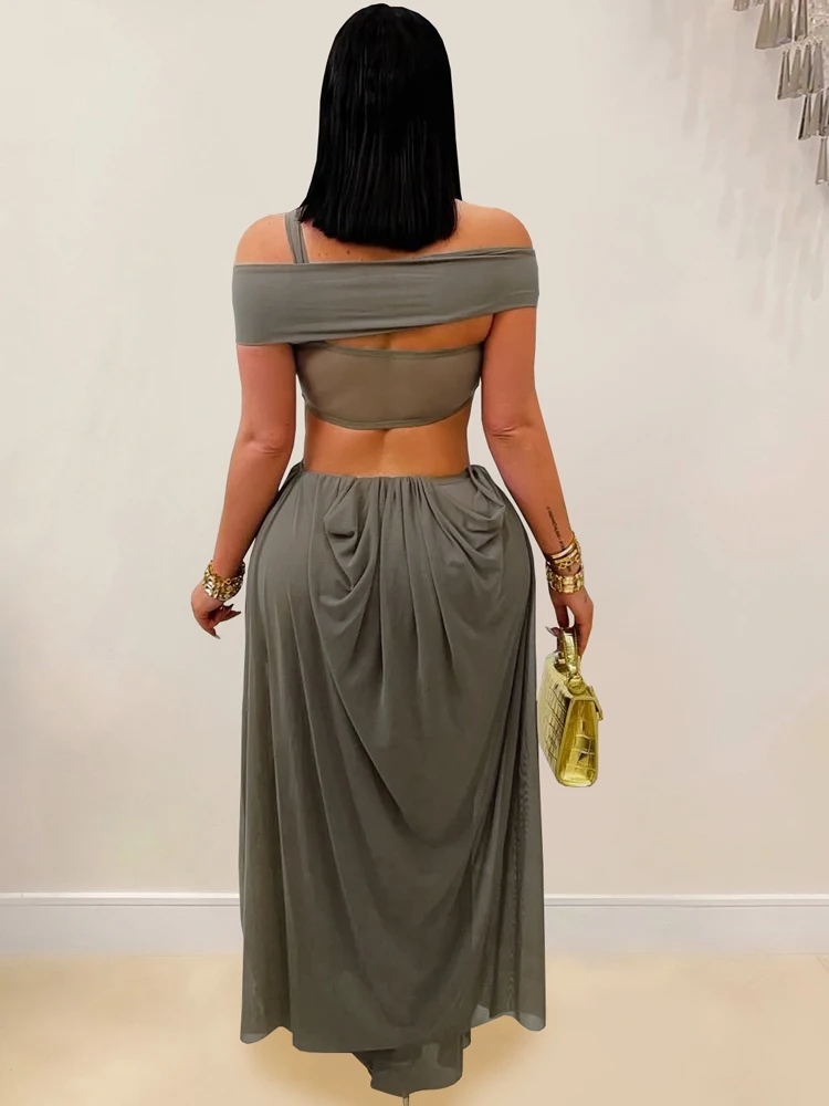 Vestidos de fiesta irregulares en capas recortados elegantes para mujer, trajes para ocasiones especiales, Vestidos de noche holgados y fruncidos, ropa para discoteca