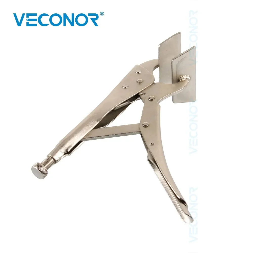 10 inches Flat Nose Locking Pliers Adjustable Clamp Grip Tool High-carbon Steel for Fixed Clamping Welding