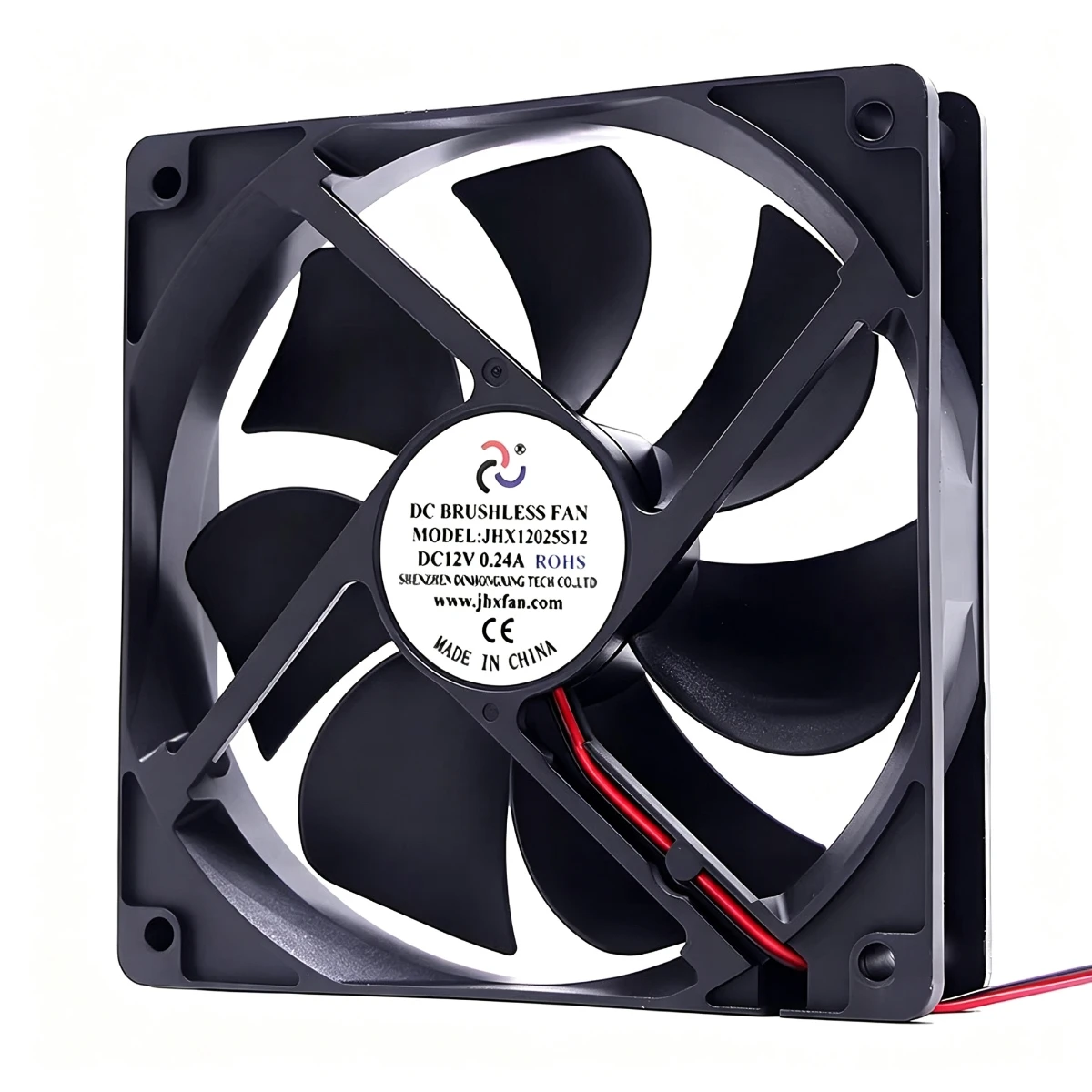 New Jiahongxing JHX12025S12 12V 0.24A 12CM Chassis Power Cooling Fan for Computers and Electronics