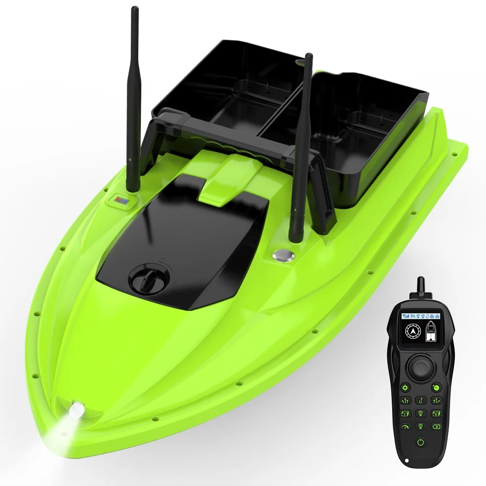 500M RC Fishing Bait Boat Dual Silo 3kg Load Capacity Hook Release Fishfinder Carp Fishing Vessel Accessories Tool Gear Part