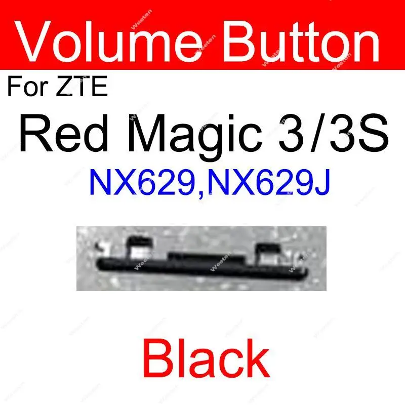 On Off Power Volume Side Buttons For ZTE nubia Red Magic 3 3S NX629J Volume Power Gaming Side Keys Parts