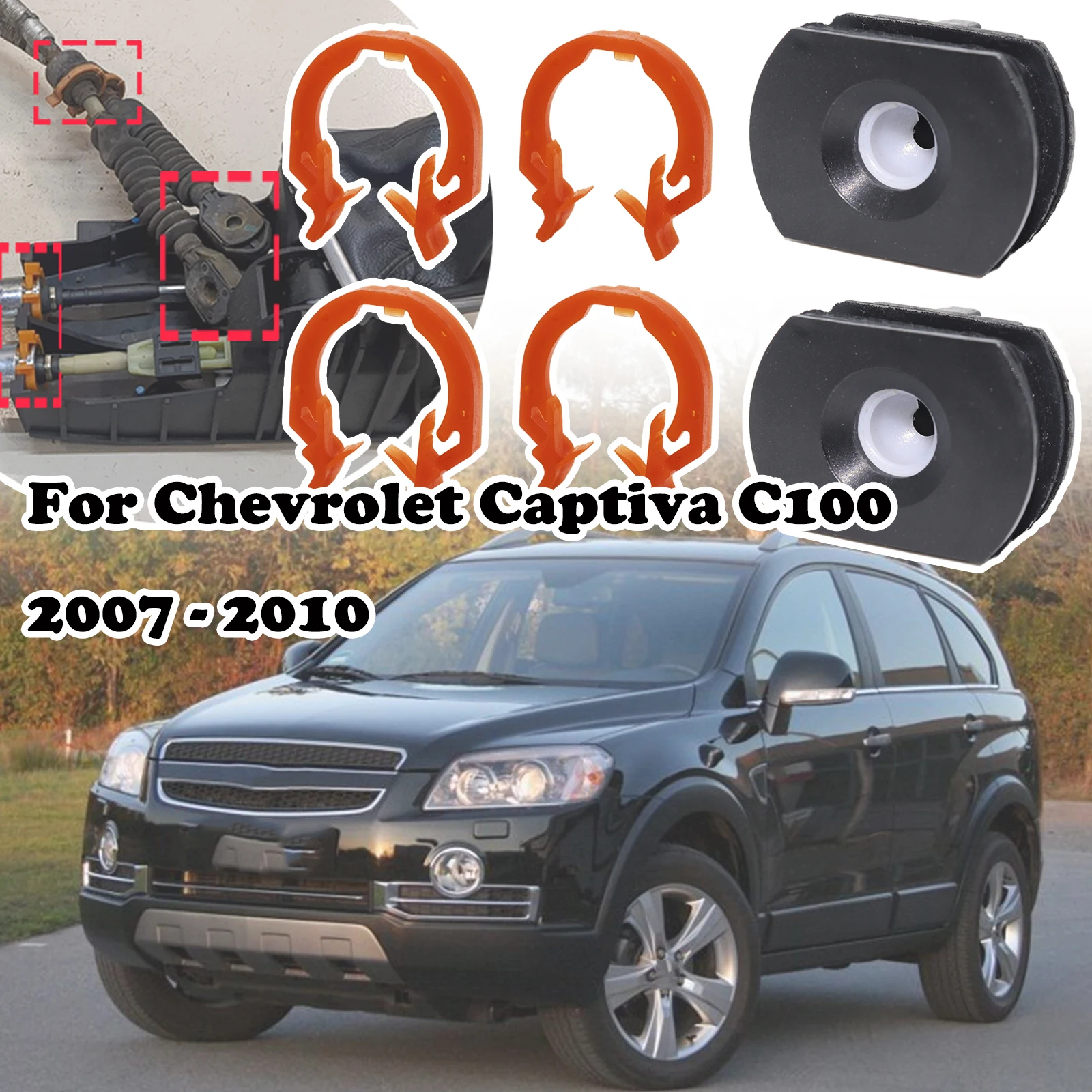 For Chevrolet Captiva C100 Winstorm Manual Gear Linkage Cable Shift Transmission Lever Connector Collect 96639370 2007 - 2010