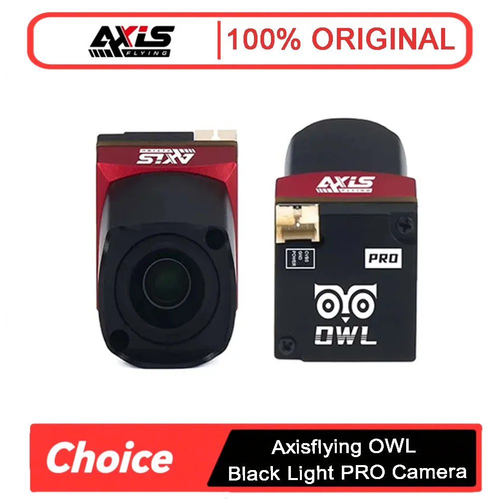 

Axisflying OWL Black Light PRO FPV Camera 1800TVL 1/1.8" Sensor Ultra Low Light 19x19mm PAL/NTSC for FPV Racing Drone