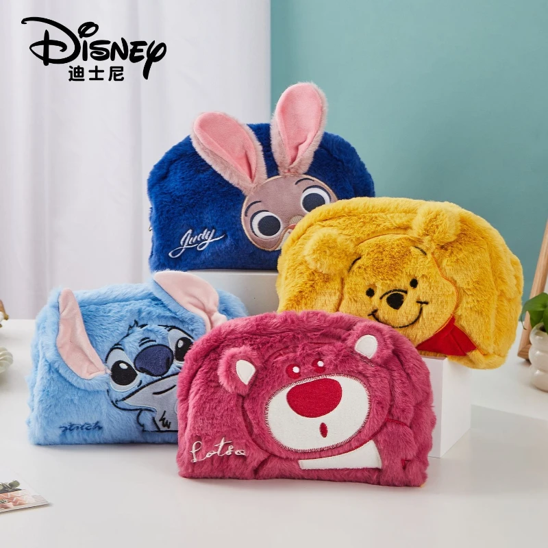 

Disney Stitch мультфильм милая плюшевая кукла косметичка креативный Kawaii студенческий пенал портативная сумка для хранения праздничный подарок