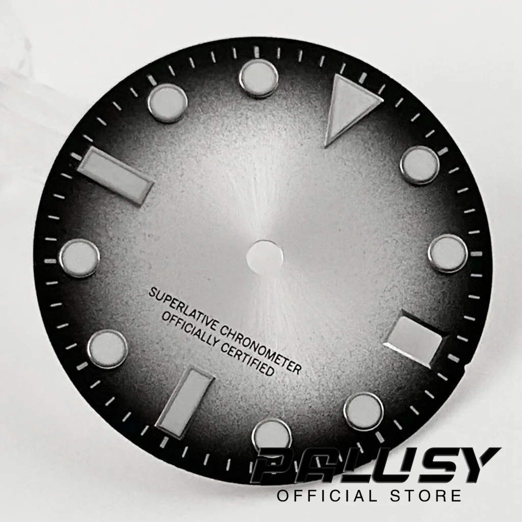 시계 다이얼 시계 액세서리, NH35 NH36 4R 7S 무브먼트용, 28.5mm 점진 변경, 싱글 캘린더 시계 페이스 수리 교체