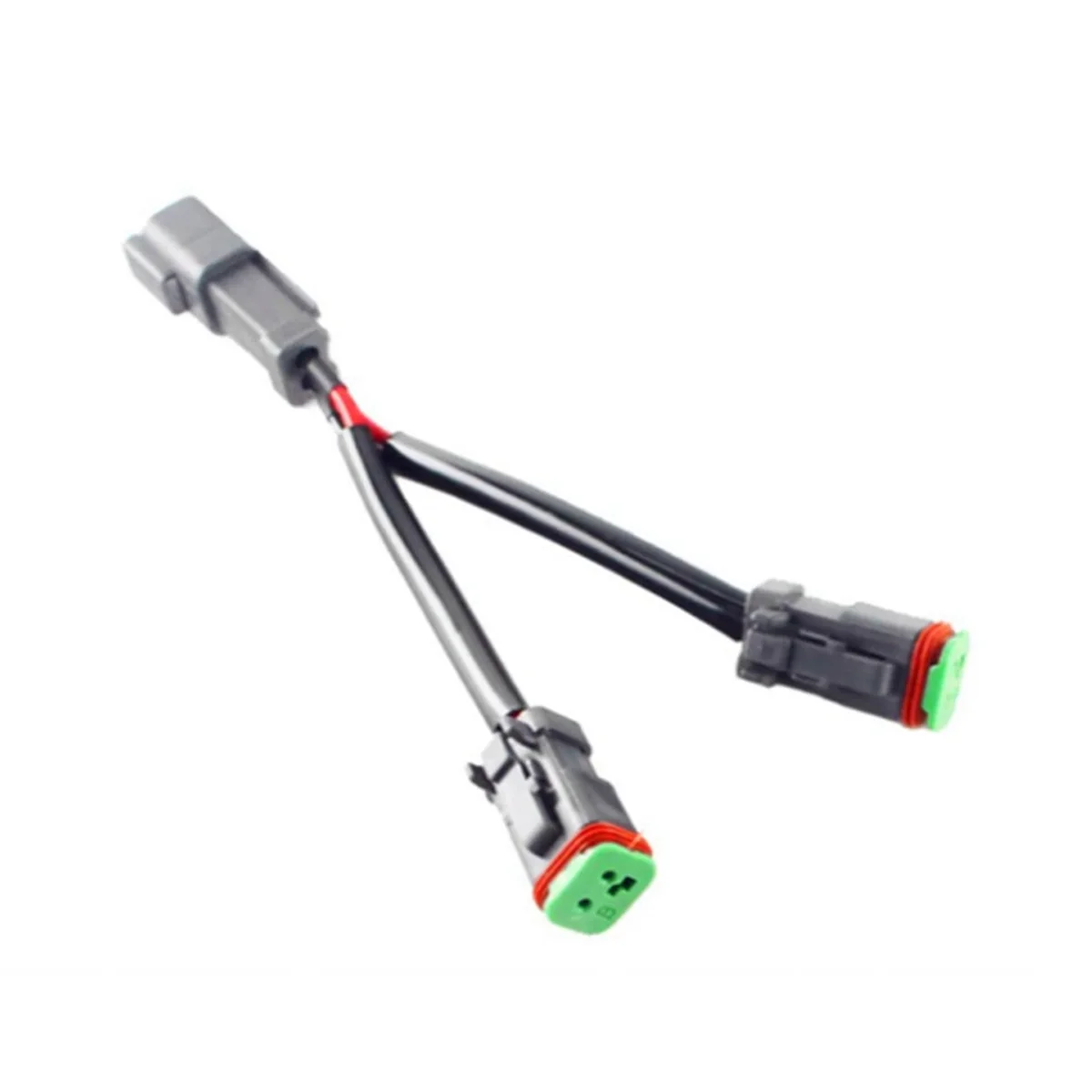 Cables tipo Y Deutsch DT DTP adaptador de enchufe de 2 pines para luz de trabajo de vaina LED, conectores de reequipamiento, arnés de cableado