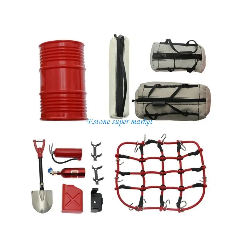 090B Metalen bagagetasbeschermingshouder voor 1/10 schaal afstandsbediening voertuigmodificatie onderdelenaccessoires