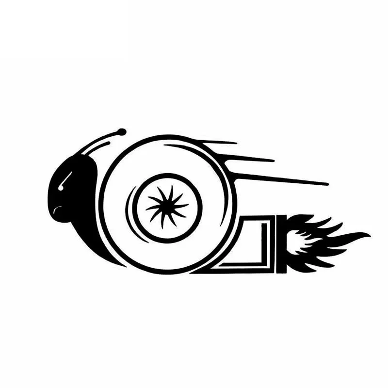 

Funny Snail Turbo Funny Car Stickers Motorcycle Car Personality Pvc Decals Suitable for Various Models Black/white, 16cm*7cm