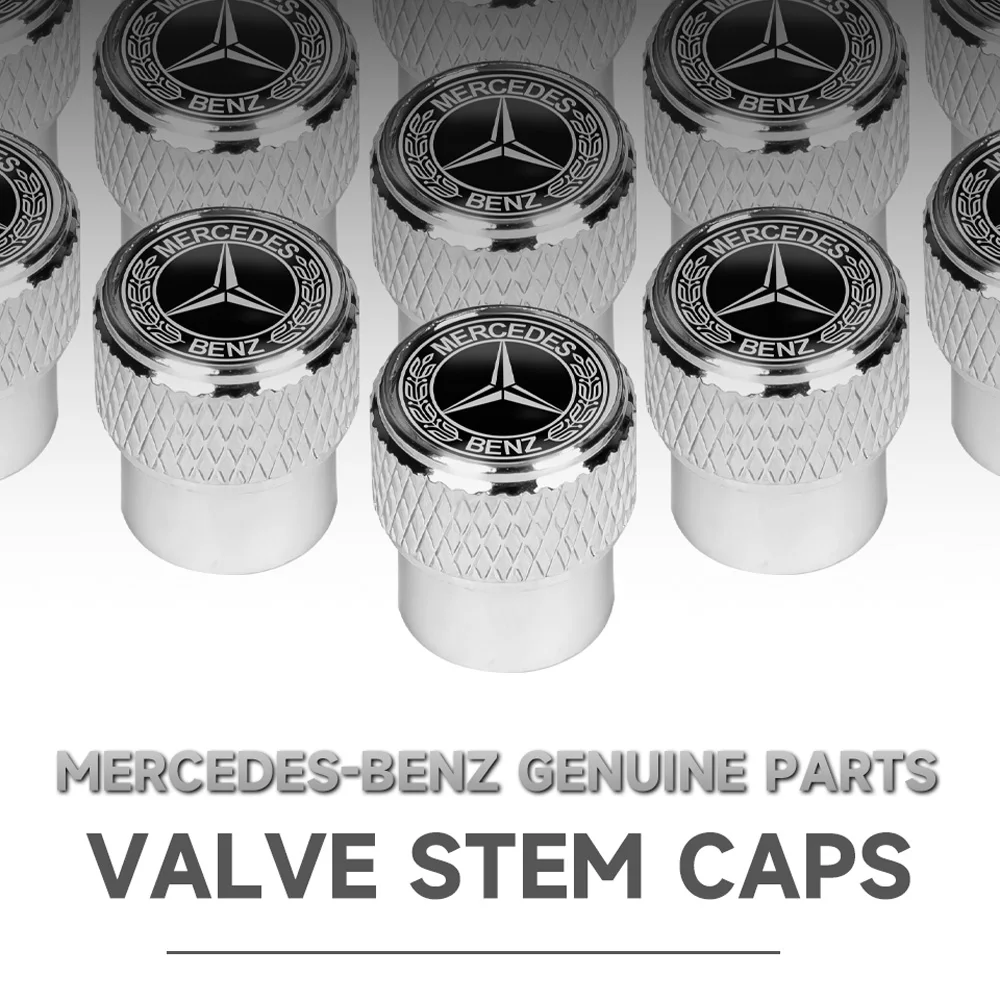 Premium valve caps silver black style variants detail