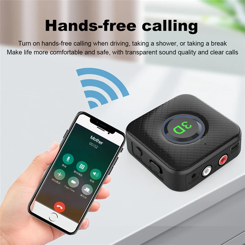 2-in-1 Bluetooth Adapter Bluetooth AUX 3D Stereo Wireless 3,5 mm Adapter für TV PC Auto Audio Lautsprecher