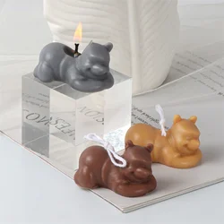 Personaggio dei cartoni animati creativi Winnie of Pooh Bear stampo per candele in Silicone Craft Making sapone in gesso per la decorazione delle feste di compleanno