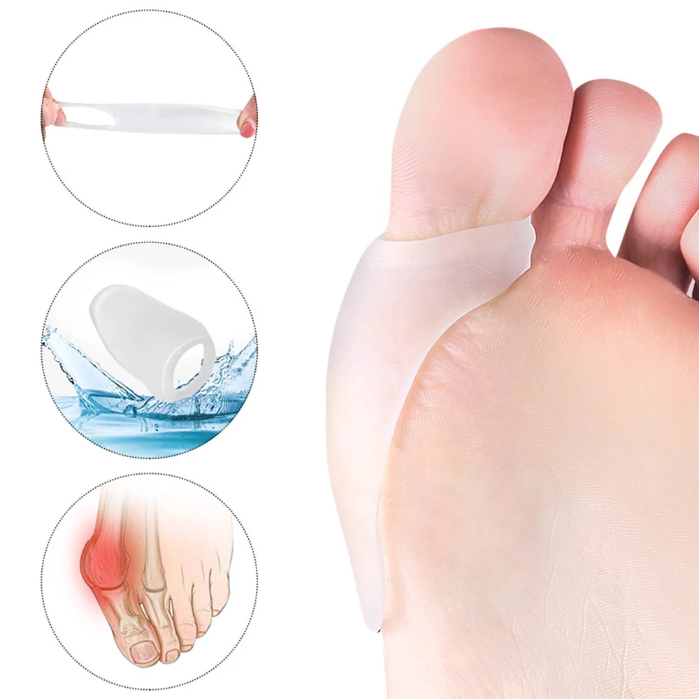 Overlap Toes Separator Bunion Corrector Spacers Relief Big Gel Cushion Pads Spreader Orthopedic Brace Shoes Foot Pain Calluses