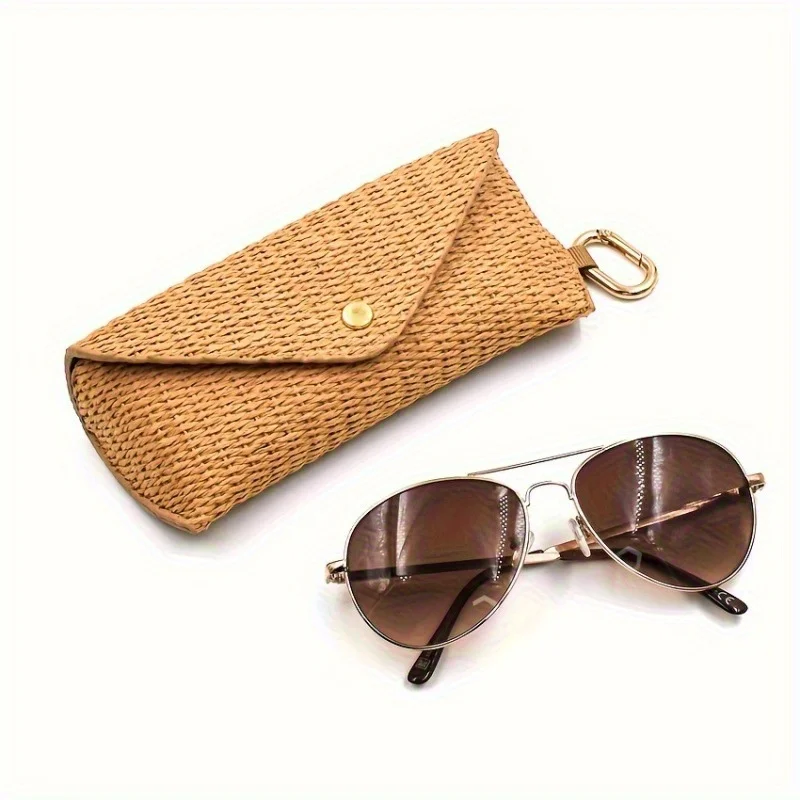 1PC Neues gewebtes Brillenetui für Herren und Damen, Kröten-Brillenetui, leichtes, weiches Etui, Sonnenbrillenetui