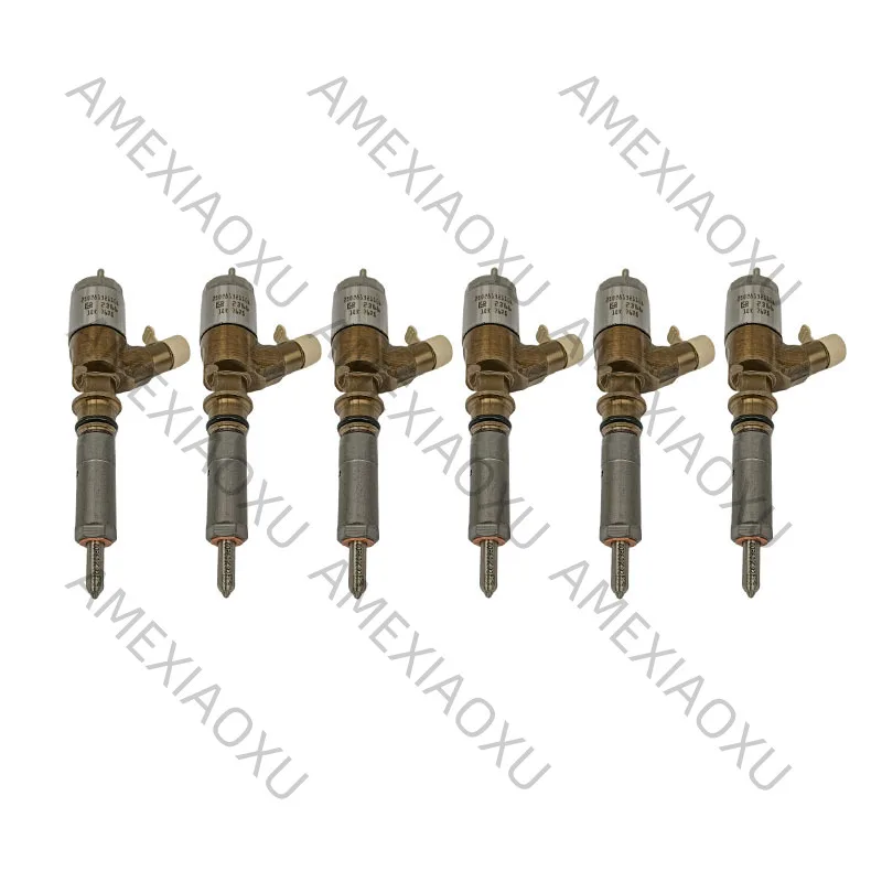 For Caterpillar C6 C6.4 Engine CAT 320D 321D 323D Excavator 3264700 10R-7675 10R7675 32F61-00062 6x Diesel Fuel Injector AMEXIAO