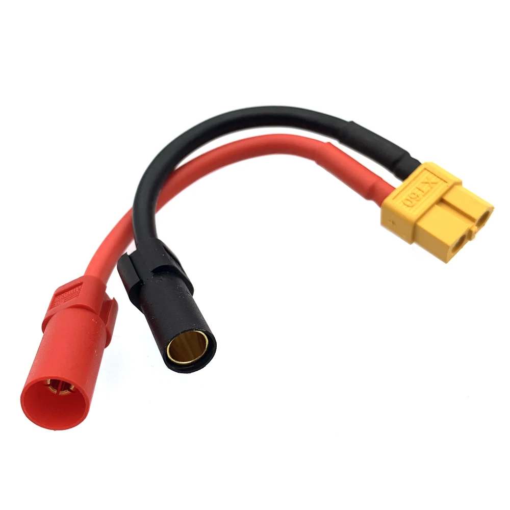 1pcs AS150 XT150 Male/Female To XT60 XT90 Connector Suitable for RC FPV Four Rotor Brushless Motor Fireproof Flower Accessories