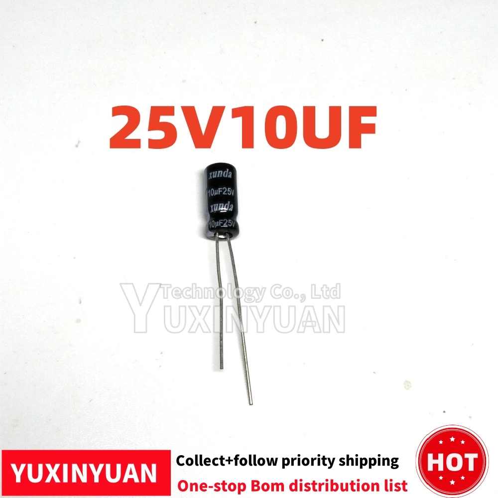 25V10UF  5x11mm 10pcs/lot IN STOCK YUXINYUAN