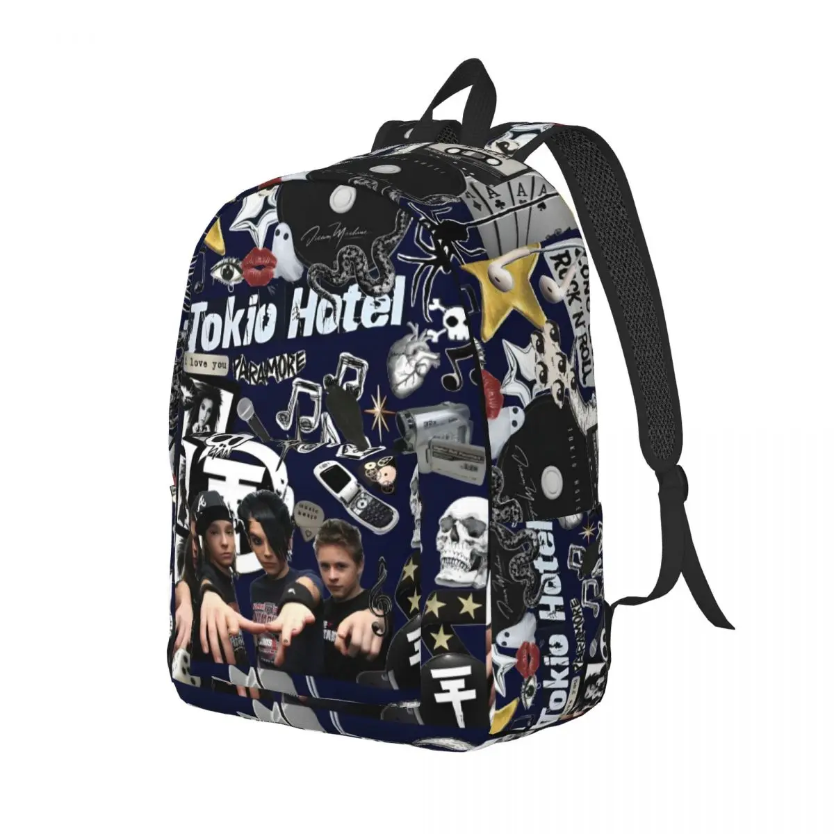 Tokio Hotel New Fashion High Capacity Waterproof College Backpack Trendy Laptop Travel Book Bag 15.7in 17.7in