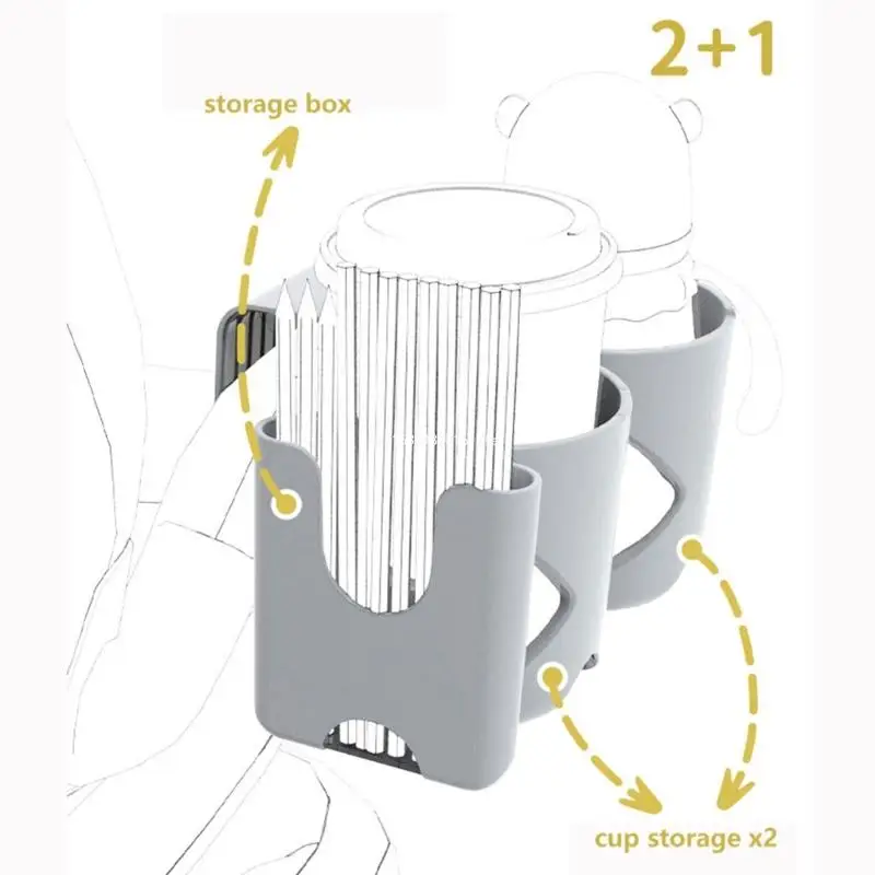 Portavasos fácil instalación, portavasos apto para niños, accesorios viaje para bebés, envío directo