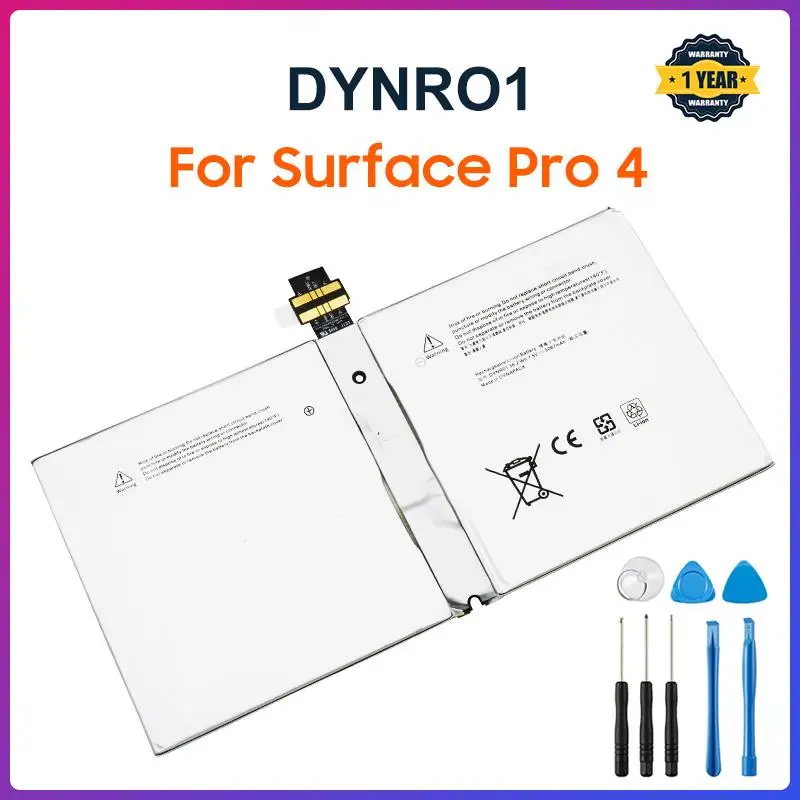 To Original Replacement Tablet Battery DYNR01 For Microsoft Surface Pro 4 Pro4 G3HTA027H 1724 5087mAh with Tools