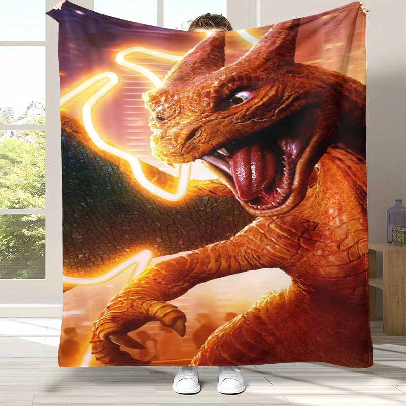 manta-de-franela-de-charizard-y-charmander-de-pokemon-ultra-suave-y-calida-para-el-hogar-dormitorio-cama-sofa-oficina-camping-y-picnic