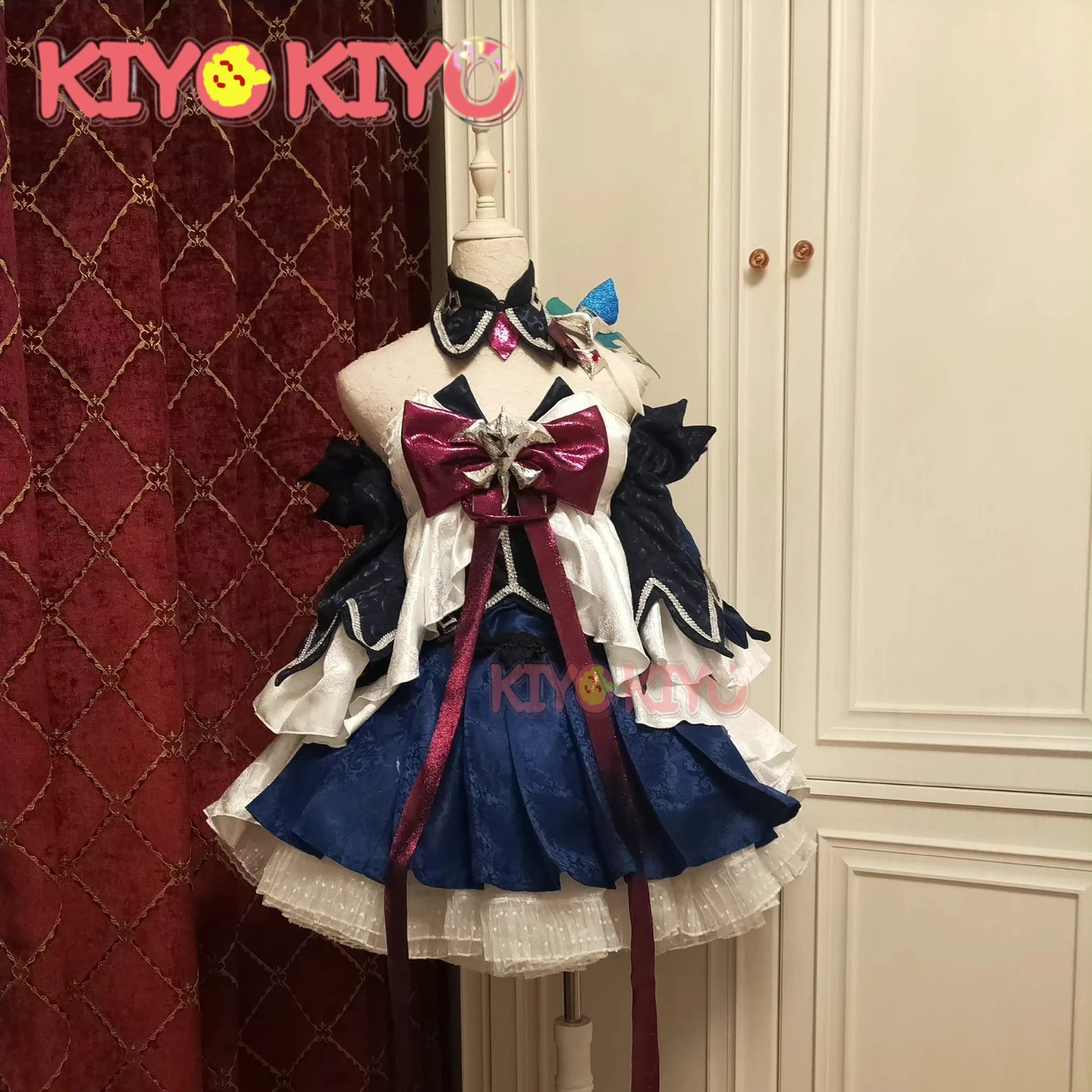 KIYO-KIYO Custom made/size Honkai Impact 3 Twin Seele Vollerei Cosplay Costume dress female