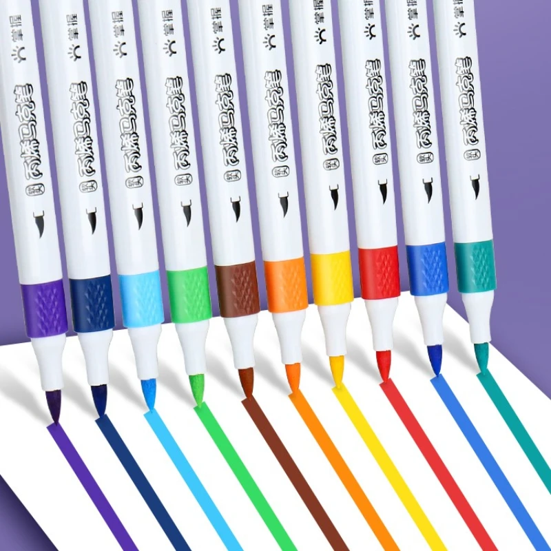 12/24/36/48/60 Opaque Color Layering Colors Marker Soft Tip Color Pen Art Supplies for Artist Korean Stationery School Supplies