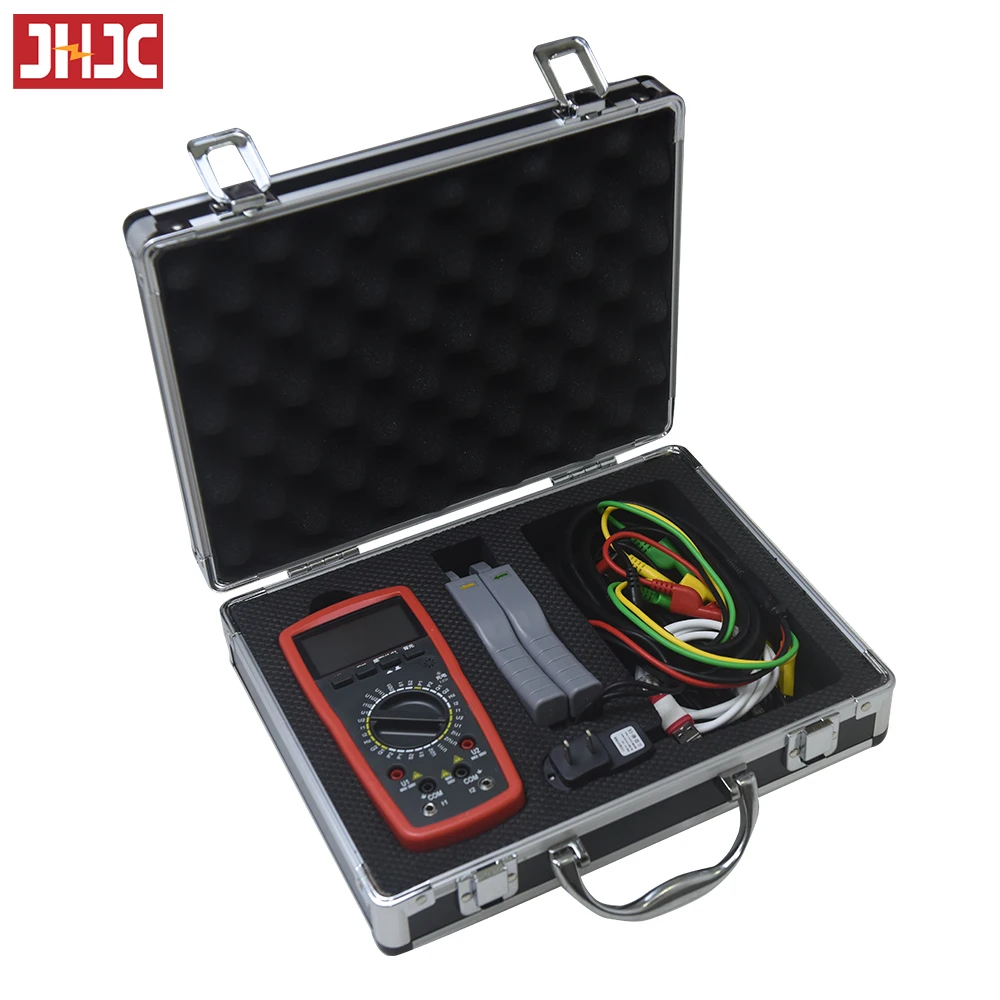 Double Clamps Digital Alternating Voltage 10mA-10A Voltammetry Meter Volt-Ampere Meter Dual Clamp Phase Voltammetry Angle Meter