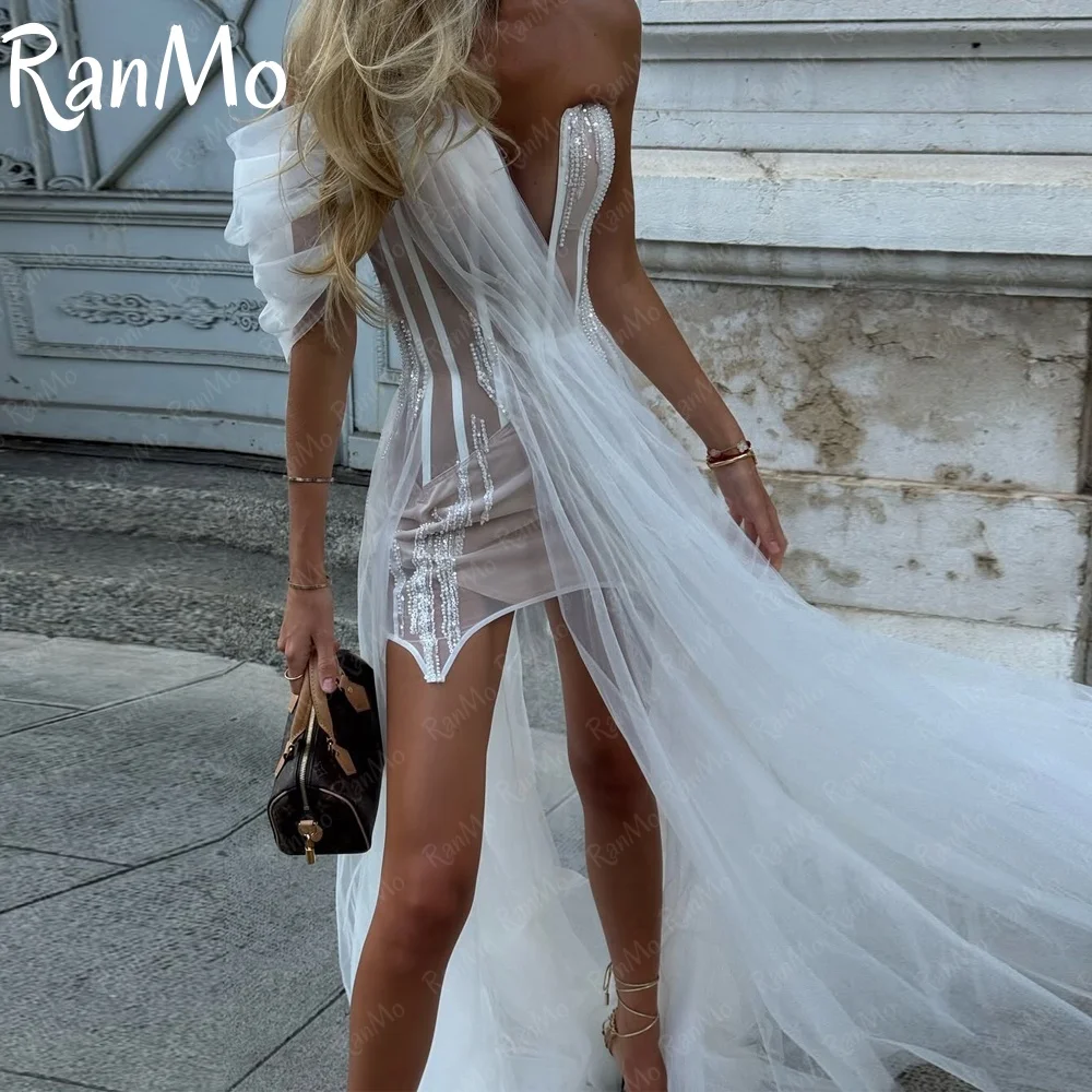 Ranmo 2025 Sweetheart Off Shoulder Evening Dresses Silk Tulle Long Fairy Party Gowns Customize robe de soirée Special Occasion