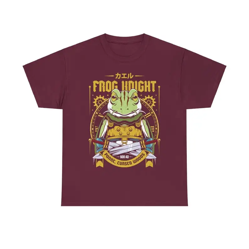 Glenn Frog Knight T-shirt - Chrono Trigger Video Game Shirt - Crono, Marle, Robo, Lucca - Chrono Chross Gaming Tee