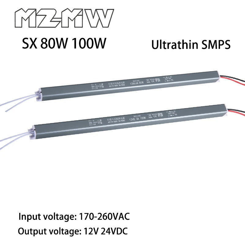 LED Adapter Switching Power Supply SX Series 80W 100W AC To DC 170-260VAC 12V 24VDC Lighting Industrial Industrial Transformers