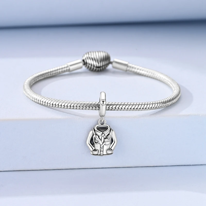 925 Sterling Silver Charms Nurse Hat Stethoscope Doctor Coat Uniform Pendant Fit Original Bracelet For Women DIY Jewelry Gift