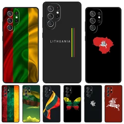Lithuania Flag Lithuanian phone case For Samsung Galaxy S24 S25 S23 S22 Ultra Note 10 20 Plus S20 S21 FE Cover