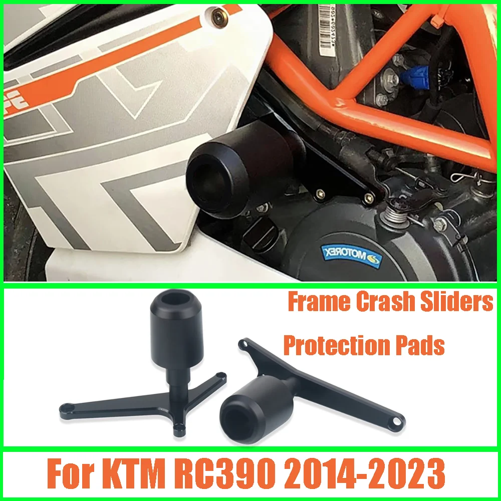 

New For KTM RC390 2014-2023 Motorcycle Accessorie s Frame Anti-collision Protection Frame Crash Sliders Protection Pads